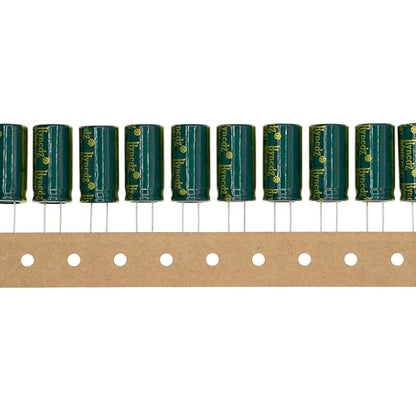 20 Pieces 100V 330UF Plug-in Aluminum Electrolytic Capacitor 100 Volt 330 UF - size: 100V330UF
