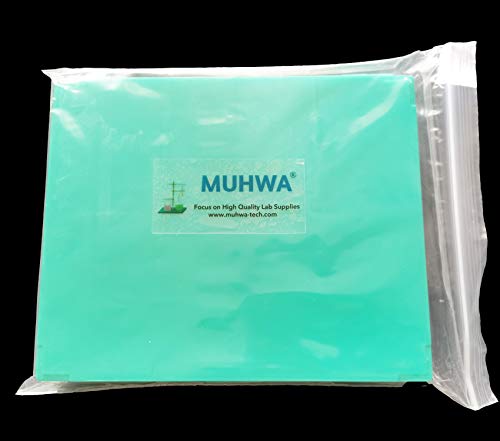 MUHWA Scientific 100 Places Plastic Microscope Slides Storage Box (Green) - color: Green