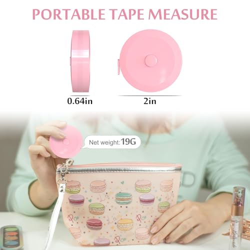 Measuring Tapes for Body Measurements, 5 Pack Soft Tape Measure 60-Inch & 1.5 Meter Dual Sided Measuring Tape Retractable, Craft Tailor Fabric Cloth Sewing Weight Loss Body Measuring Tape