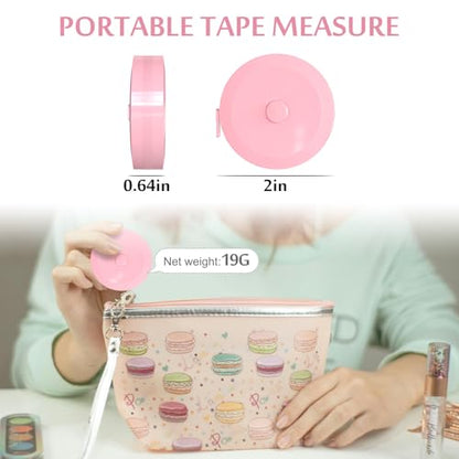 Measuring Tapes for Body Measurements, 5 Pack Soft Tape Measure 60-Inch & 1.5 Meter Dual Sided Measuring Tape Retractable, Craft Tailor Fabric Cloth Sewing Weight Loss Body Measuring Tape