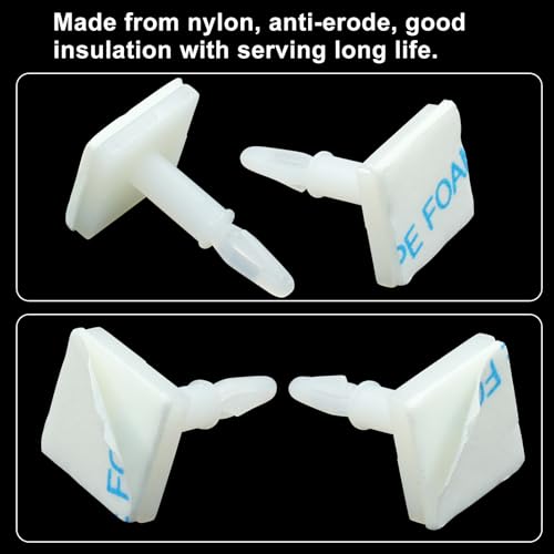White Sticky PCB Spacers, 25 Pcs, 12.4mm/0.49" Height - size: 12.4mm/0.49"
