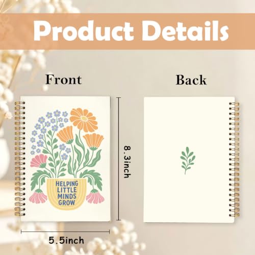 Teachers Appreciation Gifts Spiral Notebook Journal for Women,A5 - color: Helping Little Minds Grow-3