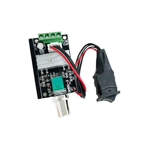PWM DC Motor Speed Controller, DC 5V 6V 12V 24V 35V 3A 80W Low-Voltage, DC Motor Forward Reverse Controller, Adjustable Speed Control Module for Gear Motors