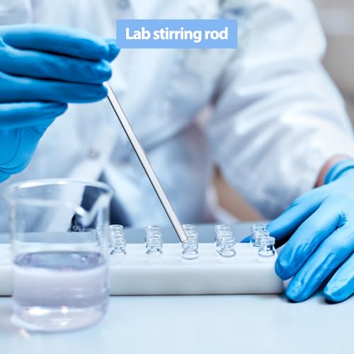 15 Pack Long Thin Glass Stirring Rods, 5mm x 12 Inch, for Tall Beakers - size: 12 inch 5 mm
