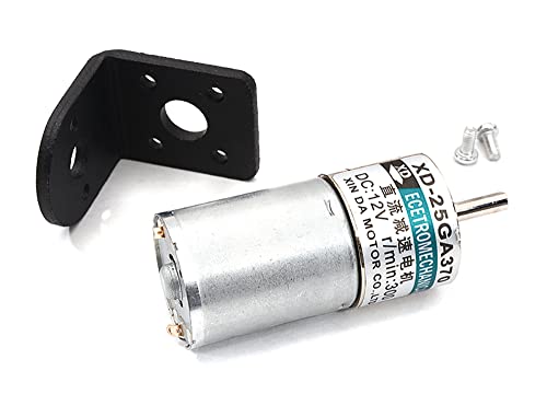 Integy 25GA370 (5W) DC Motor w/Gear Reduction Gearbox & Motor Mount 12v300