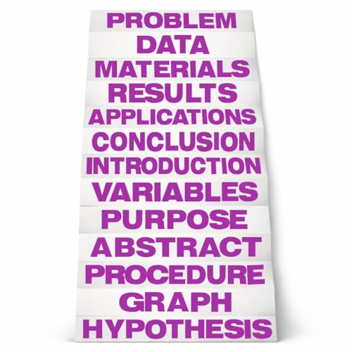 Flipside Products Purple Science Fair Titles, Display Board Titles, Projects, School, Kids, Classroom, Pack of 24 - color: Purple
