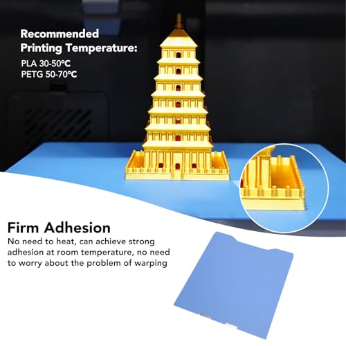 3D Printer Cool Plate 270x293mm Low Temperature Cold Build Plate Double Sided Platform with Microporous Coating, Perfect Fit for K2, Easy Model Removal, Washable