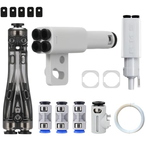 AMS Lite Filament Hub Combo Pack – Standard Hub Upgraded Wiper Adapter and AMS Lite Filament Hub, Ultimate Multi‑AMS Expansion Kit for 3D Printers A1/A1 Mini/P1/X1/H2 Series - size: UPGRADED 7pcs