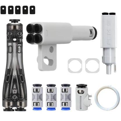 AMS Lite Filament Hub Combo Pack – Standard Hub Upgraded Wiper Adapter and AMS Lite Filament Hub, Ultimate Multi‑AMS Expansion Kit for 3D Printers A1/A1 Mini/P1/X1/H2 Series - size: UPGRADED 7pcs