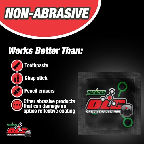 C+H Paragon OLC Optic Lens Cleaner – for Gun Sights, Optic Lens, Night Vision, and Scopes - style: Optic Cleaner Wipes 10pk