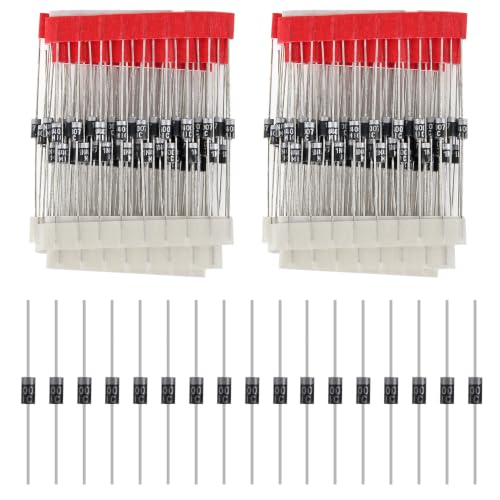 200pcs 1N4007 Rectifier Diode 1A 1000 Volt 1000V IN4007 4007 Electronic Silicon Diodes - style: 1N4007-200pcs