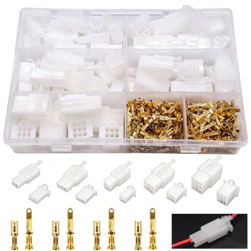 432pcs Automotive Electrical Wire Connectors Kit 2.8mm 2 3 4 6 9 Pin Automotive Electrical Wire Male Female Socket Plug and Pin Header Crimp Wire Terminals Connector Assortment Kit - size: 432pcs