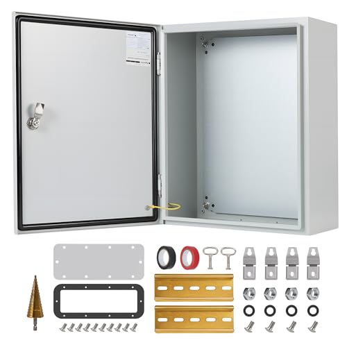 20x16x8 NEMA 4X Electrical Enclosure Metal Outdoor Enclosure Box - size: 20"H × 16"W × 8"D