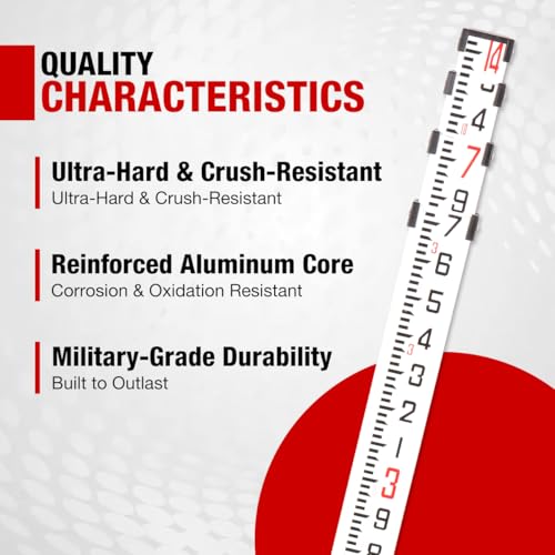 Aluminum Grade Rod, 14 ft, 3 Sections, 10ths Scale - size: 14FOOT 10TH