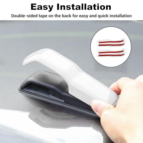 JWWY Complete Exterior Cover Trim Kit for 2018–2026 Jeep Wrangler JL JLU, Full Coverage Door Handle Hood Hinge Hood Latch Side Air Vent Rear Tailgate Window Hinge Covers, 43PCS White - color: White