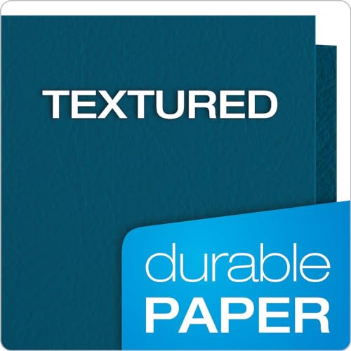 Oxford Twin-Pocket Folders, Textured Paper, Letter Size, Blue, Holds 100 Sheets, (57502EE), 25 Count, (Pack of 5) - color: Blue, size: 25 Count (Pack of 5)