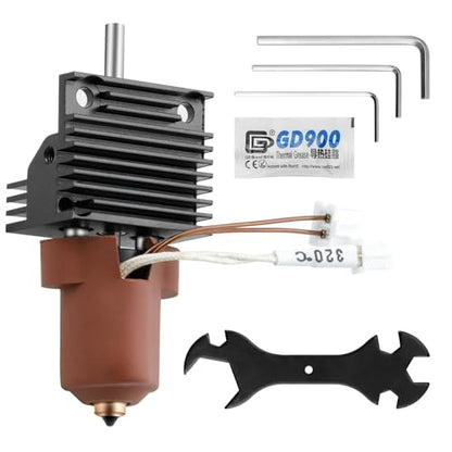 K1/K1 Max/K1C Hotend Upgrades Kit, K1 Series Ceramic Heating Block Kit, 3D Printers Hotend with Integrated Quick-Swap Nozzle, Supports 300°C High Temperature, 600mm/s High-Speed - size: K1C Ceramic Heating Block Kit