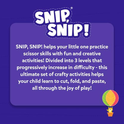 Skillmatics Snip Snip, Scissor Skills, Felt Craft Activity, Gift for Kids - style: 1. Multi-Theme