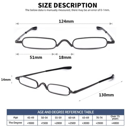 Pocket Reading Glasses, Black+Gunmetal+Blue, 2.00 - color: Zz-black+gunmetal+blue