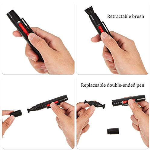 Frienda 3 Pcs Lens Cleaning Pen Brush for Camera Telescope Optics Screen