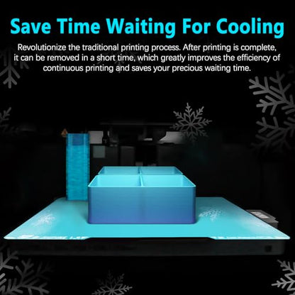 2.0 Upgraded OMG Cool Plate for Bambu Lab H2D/H2S Combo, 355x346mm Thicker Magnetic Bamboo Build Plate with Supertack Smooth Surface, Easy Release 3D Printer Hotbed for PLA PETG Printing - size: 355x346mm for H2D/H2S
