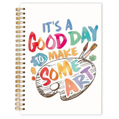 Qabliqo Art Lover Teacher Gifts Spiral Notebook Journal - color: Art Lover Teacher