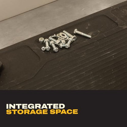 DEWALT Workbench Mat 18x48 in – Heavy Duty 3mm Silicone, Black