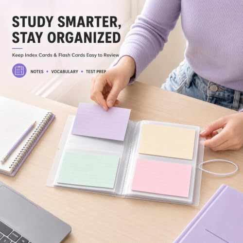 4x6 Index Card Holder Organizer and Photo Storage Album - size: 4x6