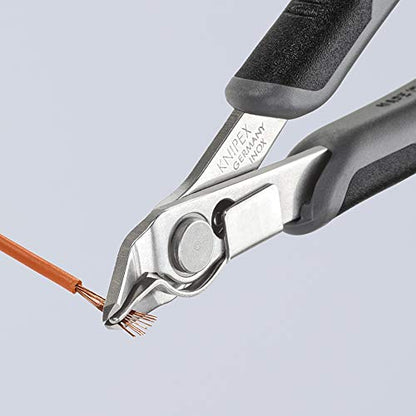 KNIPEX - 78 13 125 ESD Tools - Electronics Super-Knips, INOX Steel, ESD (7813125ESD), 5-Inch with Lead Catcher - size: 5-Inch with Lead Catcher