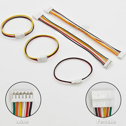 20 PCS JST ZH 1.5mm 2 3 4 5 Pin Connector, Male and Female Double Connector End with 200mm Extension Cable AWG 26 - size: ZH 1.5mm