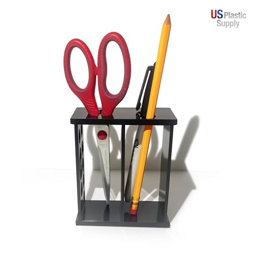Black Acrylic Test Tube Rack – 13-Hole Dual-Sided/Multi-Use Flippable Stand for 10 ml Tubes