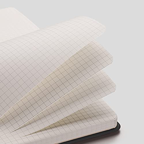 AHGXG Graph Paper Notebook, 384 Pages, 120GSM, A5 (5.7'' × 8.3'') - color: Blackblack, size: A5