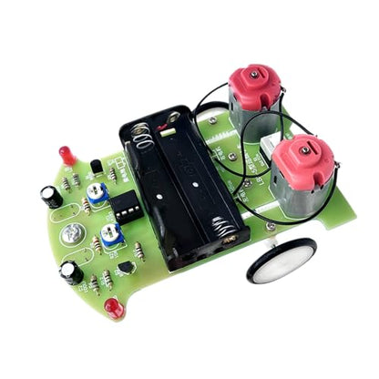 D2-5 Smart Tracking Car Kit, DIY Line Follower Robot Soldering Project, Automatic Trajectory Car STEM Practice Kit for Beginners Teens Students