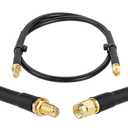 XRDS SMA 2FT Extension Coax Cable, SMA Male to Female 50 Ohm Low Loss - size: 2 FT