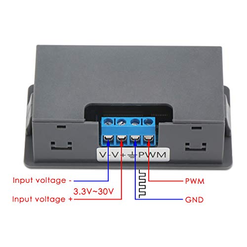 DROK Signal Generator, DC 3.3-30V Function Generator 5-30mA LCD Display PWM Pulse Frequency Duty Cycle Rectangular Wave Square Wave Signal Generator