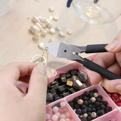 6 Inch Wire Cutters, Precision Flush Cutters with CR-V Steel, Ultra Sharp Side Cutting Pliers with Spring-Loaded Non-Slip Handles, Ideal for Jewelry Making, Crafting and Electrical Work