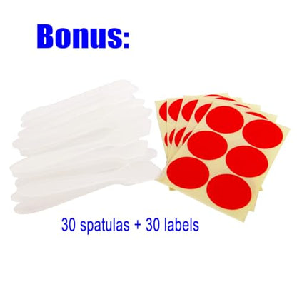 30pcs 10ml Small Sample Jar, Empty Refillable Cosmetic Container - color: 30x 10ml White