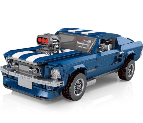 Classic Muscle Car Building Blocks Toys - Compatible with Lego Car - color: Blue