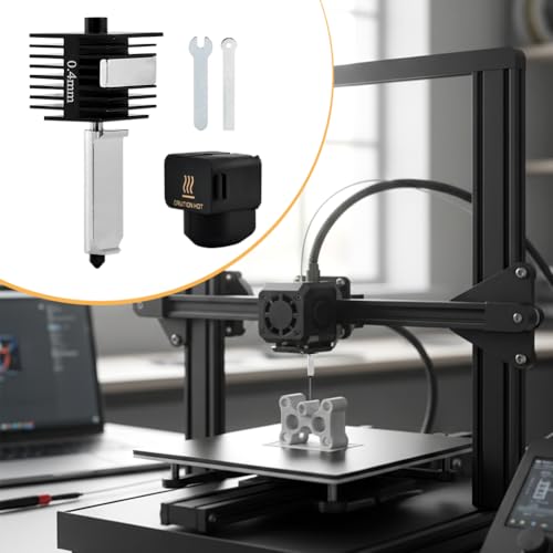 for Bamboo Lab A1/A1 Mini 0.6mm Hotend,3D Printer Accessories Heating Block Replacement High Temp&Fast Speed Hardened Steel Nozzle,Assembled Extruder Hot End Kit with Silicone Sock