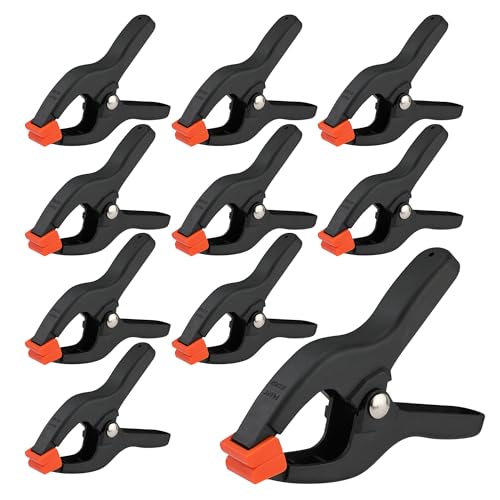 PONY 10-Piece Spring Clamp Set, 6-5/16" Nylon Spring Clamps - size: Single Size Set (6-5/16")