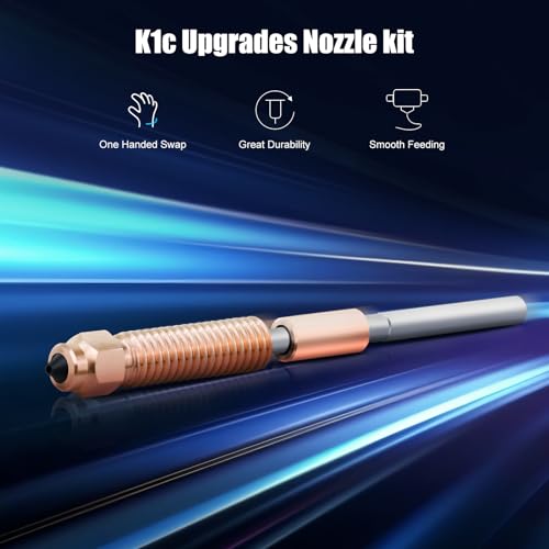 0.4+0.6+0.8mm K1 Nozzle 3PCS K1c Nozzles Ender 3 V3 KE Quick Swap Hardened Steel Nozzles High-Speed Printing and High Flow Extruder Nozzles for k1c/ K1/K1 Max Ender 3 V3 3D Pritnter Nozzle Replacement - style: 3 pcs k1c nozzles