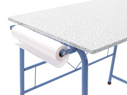 Project Center, Kids Craft Table with Bench In Blue / Spatter Gray 55126 - color: Blue