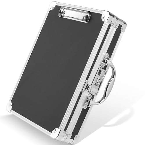 Sooez Combination Lock Clipboard with Storage, Heavy Duty Metal Clipboard - style: Combination Lock