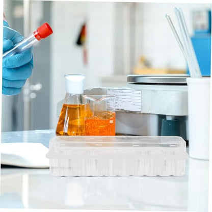 PP Vial Storage Box with Lid, 24 Compartments
