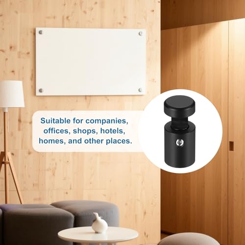 MECCANIXITY 12pcs Side Clamp Standoffs, 5/8" x 3/4" Black Aluminum - color: Black, size: 5/8" x 3/4"