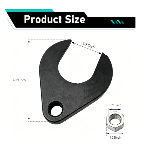 63mm Inner CV Axle Removal Tool with Nut, Carbon Steel Front Wheel Drive Axle Pulley Attachment, CV Joint Axle Removing Tool Fit for 5/8"-18 Thread Slide Hammers