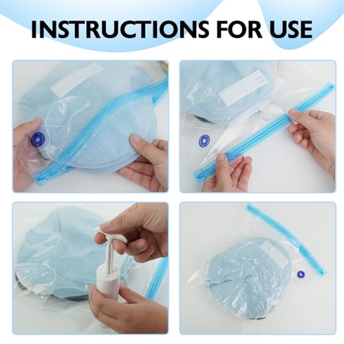 100 Pcs 3D Filament Storage Bags 13.4 x 11.8 Inch Reusable 3D Printer Filament Storage Bags and Humidity Indicator Cards Vacuum Sealed Kit with sealed bag clips pen pump for Keeping Files Dry