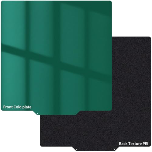 Double Sided Qidi Plus 4 Cool Plate and Black Textured PEI Sheet 310x310mm - size: 310x310mm