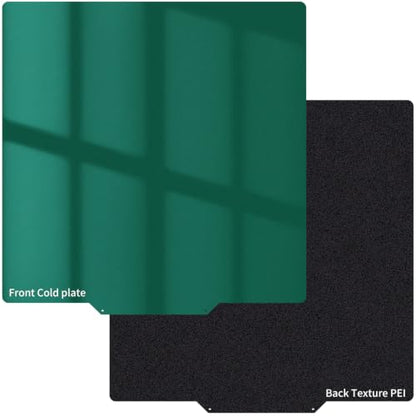 Double Sided Qidi Plus 4 Cool Plate and Black Textured PEI Sheet 310x310mm - size: 310x310mm
