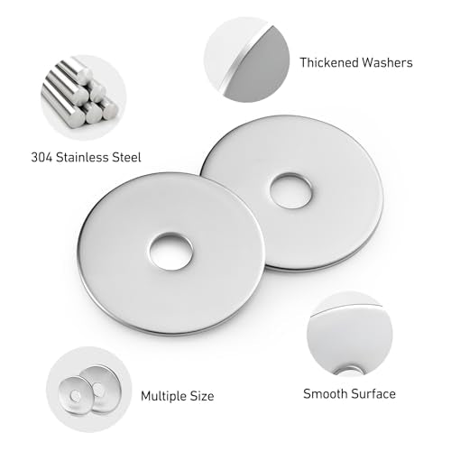 45PCS 5/16" x 1-1/4" Fender Washers, Thickened 304 Stainless Steel 18-8 Fender Washer,5/16" ID x 1-1/4" OD - color: Silver, size: 5/16x1-1/4"